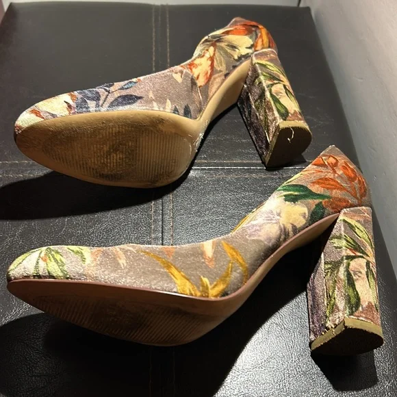 Beautiful flower multicolored round toe - Picture 3 of 8